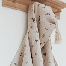Load image into Gallery viewer, Over the Dandelions Hooded Towel with Tassel

