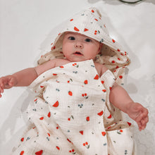 Load image into Gallery viewer, Over the Dandelions Hooded Towel with Tassel
