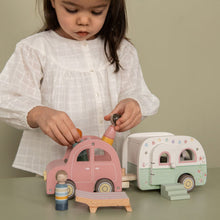 Load image into Gallery viewer, Little Dutch Wooden Toy Car with Caravan
