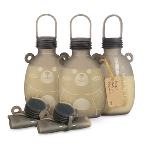 Haakaa Happii Bear Silicone Milk Storage Bag - 260ml, 2 pack, Grey