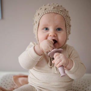 Mushie Silicone Training Toothbrush