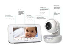 Load image into Gallery viewer, Oricom 5” Smart HD Touchscreen Nursery Pal Premium Baby Monitor (OBH36T)

