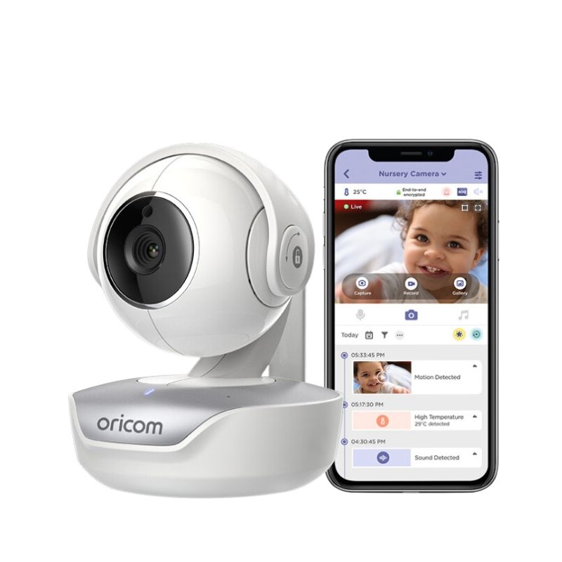 Oricom Smart HD Video Baby Monitor with Motorised Pan-Tilt (OBHPTZ)