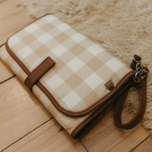 Load image into Gallery viewer, OiOi Change Mat Clutch - Beige Gingham
