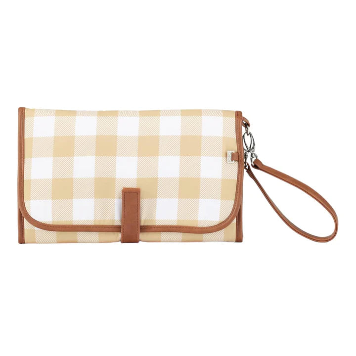 OiOi Change Mat Clutch - Beige Gingham