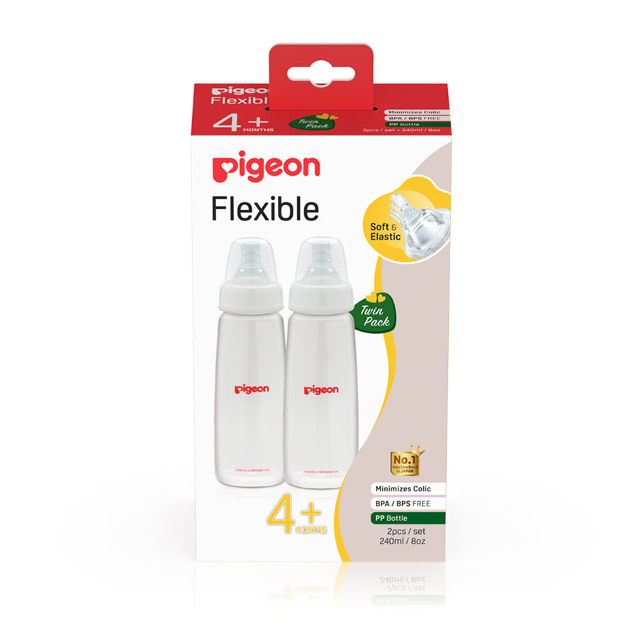 Pigeon Flexible Nursing Bottle - Slim Neck