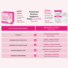 Load image into Gallery viewer, Ninja Mama Rubra Absorbent Disposable Postpartum Underwear - 10 pack

