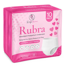 Load image into Gallery viewer, Ninja Mama Rubra Absorbent Disposable Postpartum Underwear - 10 pack
