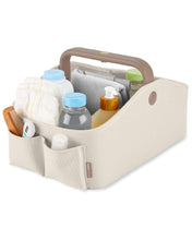 Load image into Gallery viewer, Skip Hop Nursery Style Light Up Nappy / Diaper Caddy - Oat
