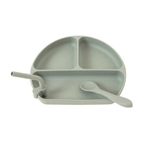 Load image into Gallery viewer, All4Ella Silicone Plate with Straw &amp; Spoon
