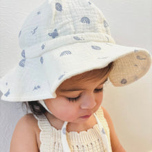 Load image into Gallery viewer, Over the Dandelions Organic Muslin Hat
