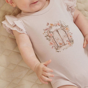 Aster & Oak Secret Garden Print Onesie