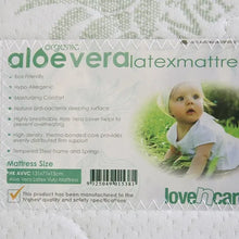 Load image into Gallery viewer, Love N Care Aloe Vera Latex Cot Mattress - suits Vulu Cot
