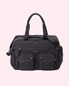 OiOi Carry All Nappy Bag - Black Diamond Quilt