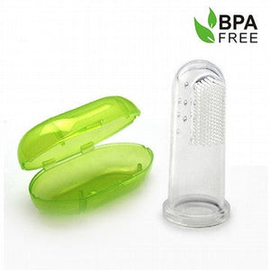 Haakaa Silicone Finger Brush Stage 1 - Clear/1 pack