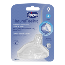 Load image into Gallery viewer, Chicco Natural Feeling Silicone Teat 1pk

