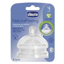 Load image into Gallery viewer, Chicco Natural Feeling Silicone Teat 2pk
