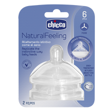 Load image into Gallery viewer, Chicco Natural Feeling Silicone Teat 2pk
