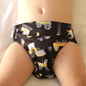 Earthside Eco Bum 'Digger Daze' OSFM Side Snapping Cloth Nappy