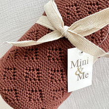 Load image into Gallery viewer, Mini &amp; Me Diamond Knit Baby Blanket
