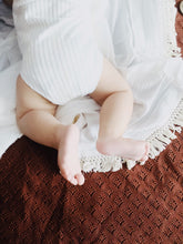 Load image into Gallery viewer, Mini &amp; Me Lace Trim Cotton Swaddle
