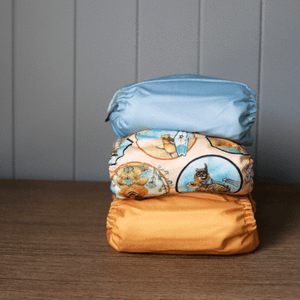 Earthside Eco Bums 'Our Skies' OSFM Side Snapping Cloth Nappy