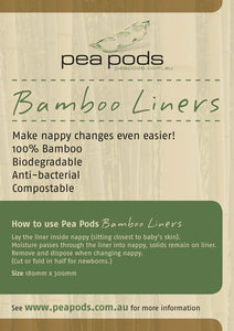 Pea pods 100% Bamboo Nappy Liners