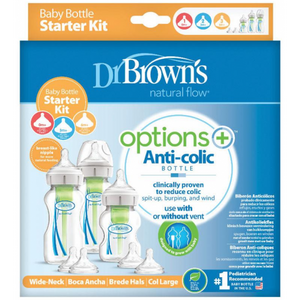 Dr Browns Options+ Wide Neck Baby Bottle STARTER KIT