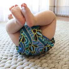 Load image into Gallery viewer, Earthside Eco Bum &#39;Yakaarn&#39; OSFM Side Snapping Cloth Nappy
