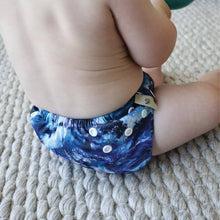 Load image into Gallery viewer, Earthside Eco Bum &#39;Western Waters&#39; OSFM Side Snapping Cloth Nappy
