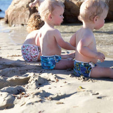 Load image into Gallery viewer, Earthside Eco Bums &#39;Summer Sunset&#39; OSFM Reusable Swim Nappy
