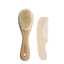Load image into Gallery viewer, Haakaa Goat Wool Baby Hair Brush &amp; Comb Set
