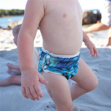 Load image into Gallery viewer, Earthside Eco Bums &#39;Ningaloo Dreaming&#39; OSFM Reusable Swim Nappy
