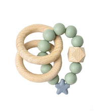 Load image into Gallery viewer, Nibbling Stellar Natural Wood Teething Toy
