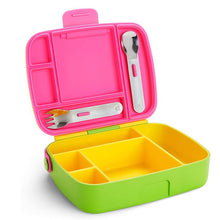 Load image into Gallery viewer, Munchkin Lunch Bento Box with Stainless Steel Utensils
