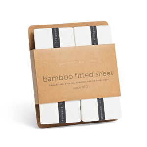 Edwards & Co Bamboo Carry Cot Fitted Sheet (2pcs)