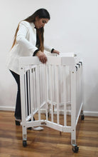 Load image into Gallery viewer, VeeBee Stowaway – Foldable Wooden Cot
