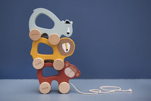 Trixie Wooden Animal Pull Along Toy